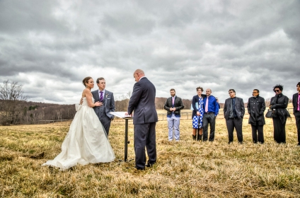 Vegan Brooklyn couple gets married on a farm.